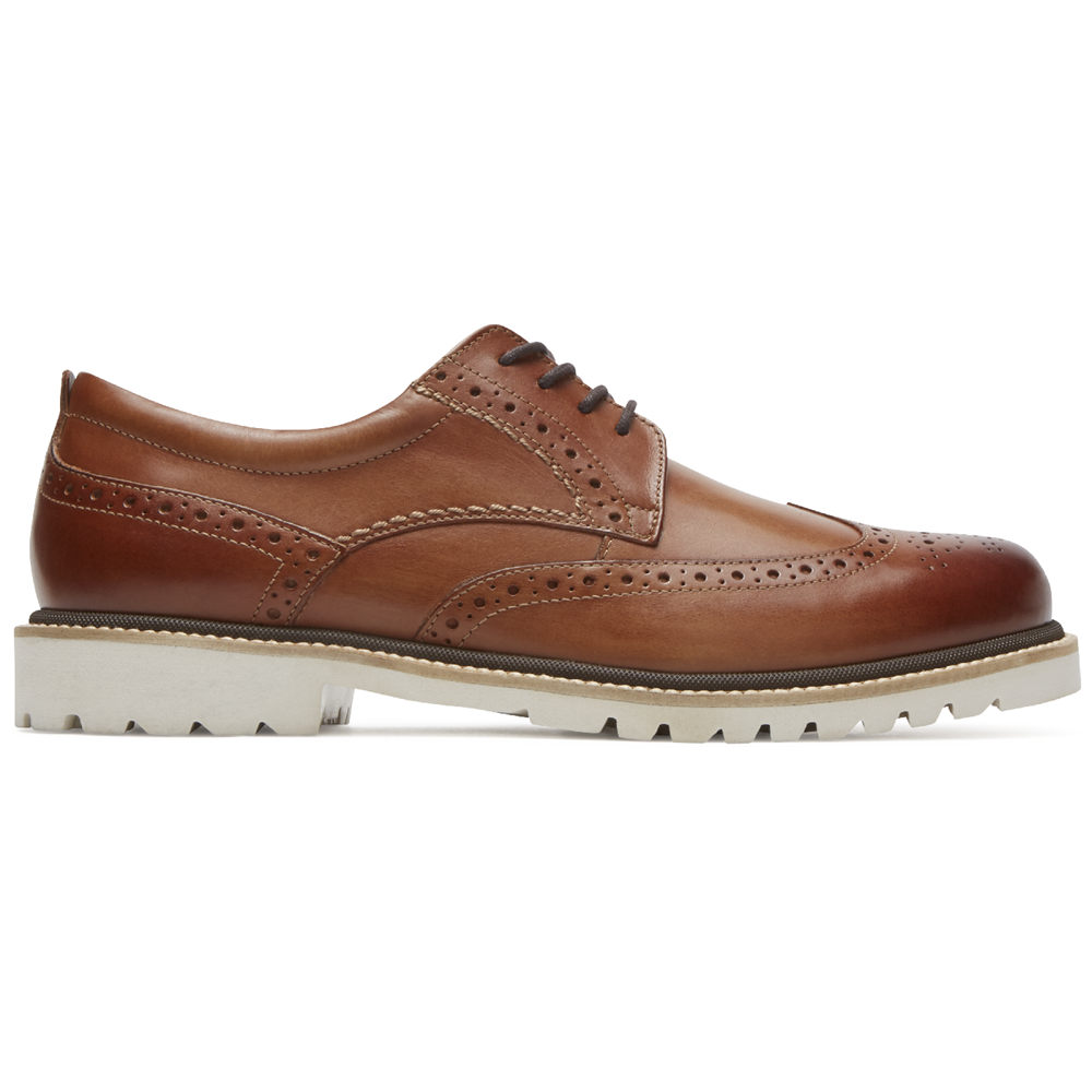 Rockport Dress Shoes For Mens Brown - Marshall Wingtip - ZR4136082